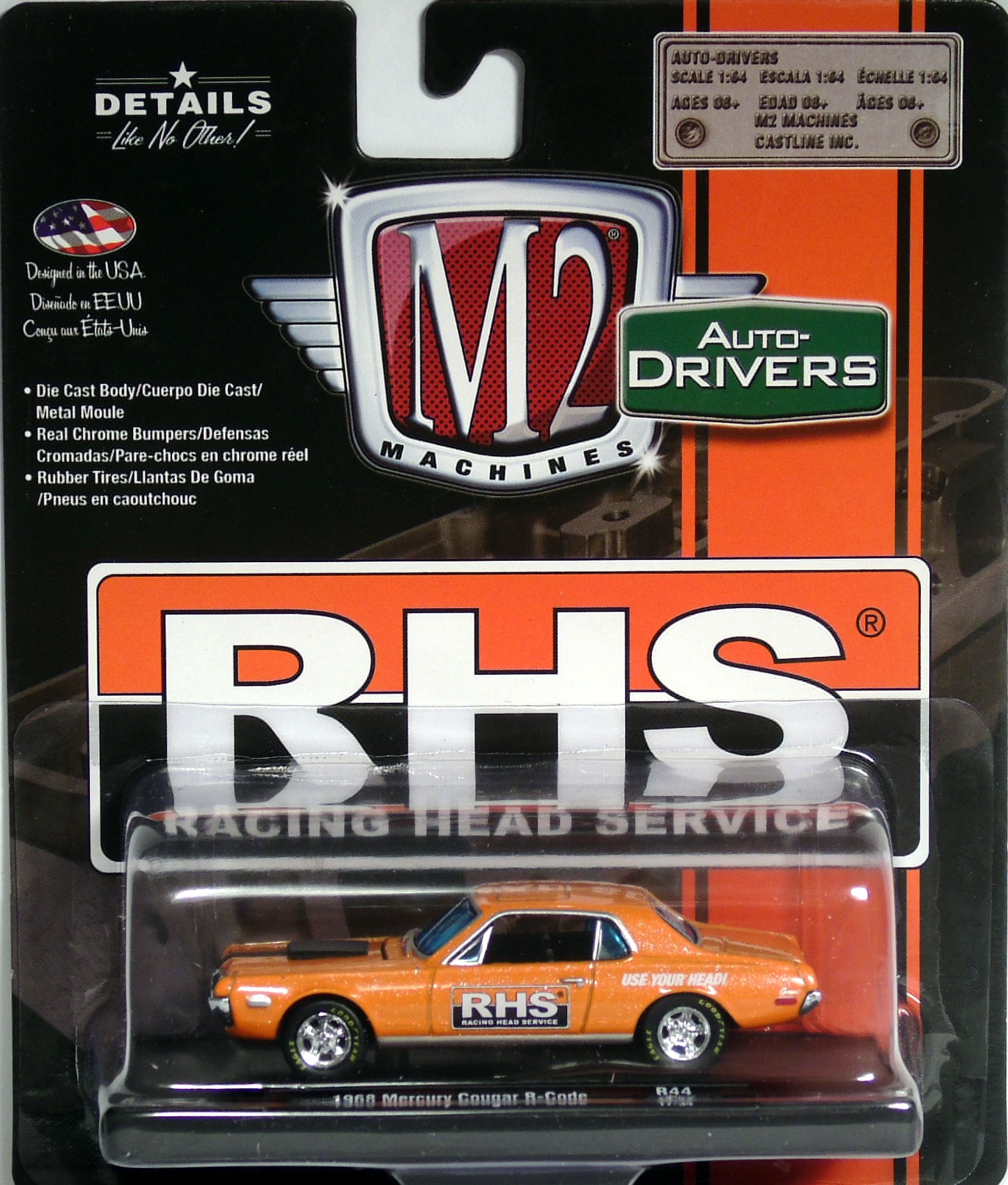 M2 Machines Drivers Release 44 1968 Mercury Cougar R-Code
